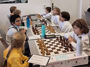 SG Trier kurz vor Beginn der Runde bei der DVM U10 2022