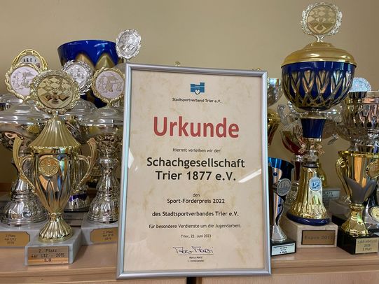 Auszeichnung unserer Jugendarbeit mit dem Sport-Förderpreis