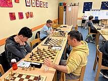 Philipp (l.) gegen Bene im A-Turnier