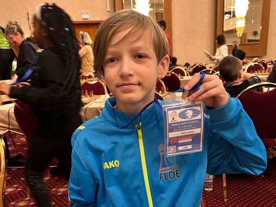 Ludwig Vlach bei der U14-Blitz- und Schnellschach-Weltmeisterschaft 2025 auf Rhodos