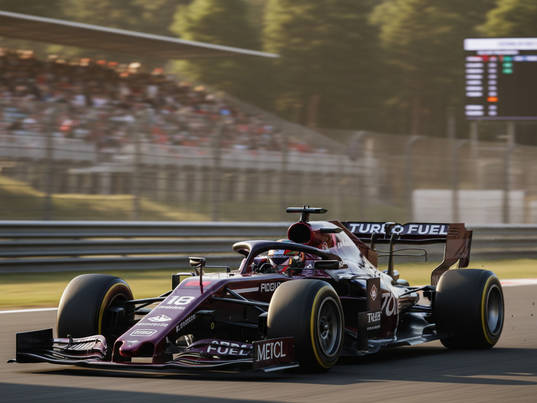 Racing car on track – High-speed motorsport photography