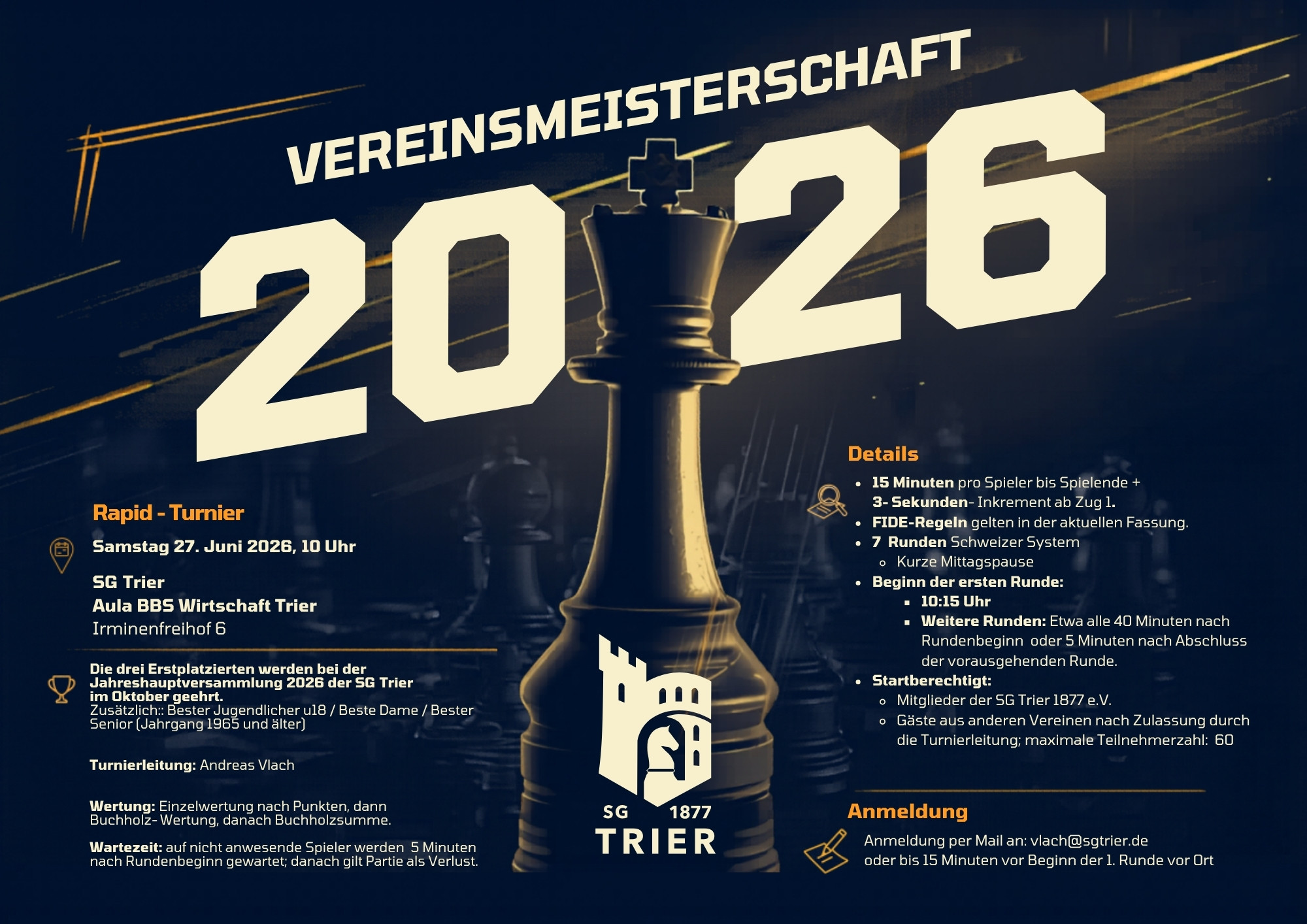 Vereinsmeisterschaft am 27. Juni 2026
